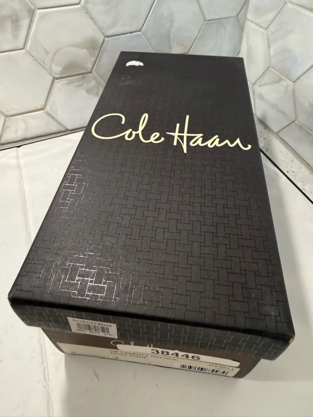Cole Haan NikeAir Collab Candyce Green Suede Loafers Sz 7 Box Flats Moccasin